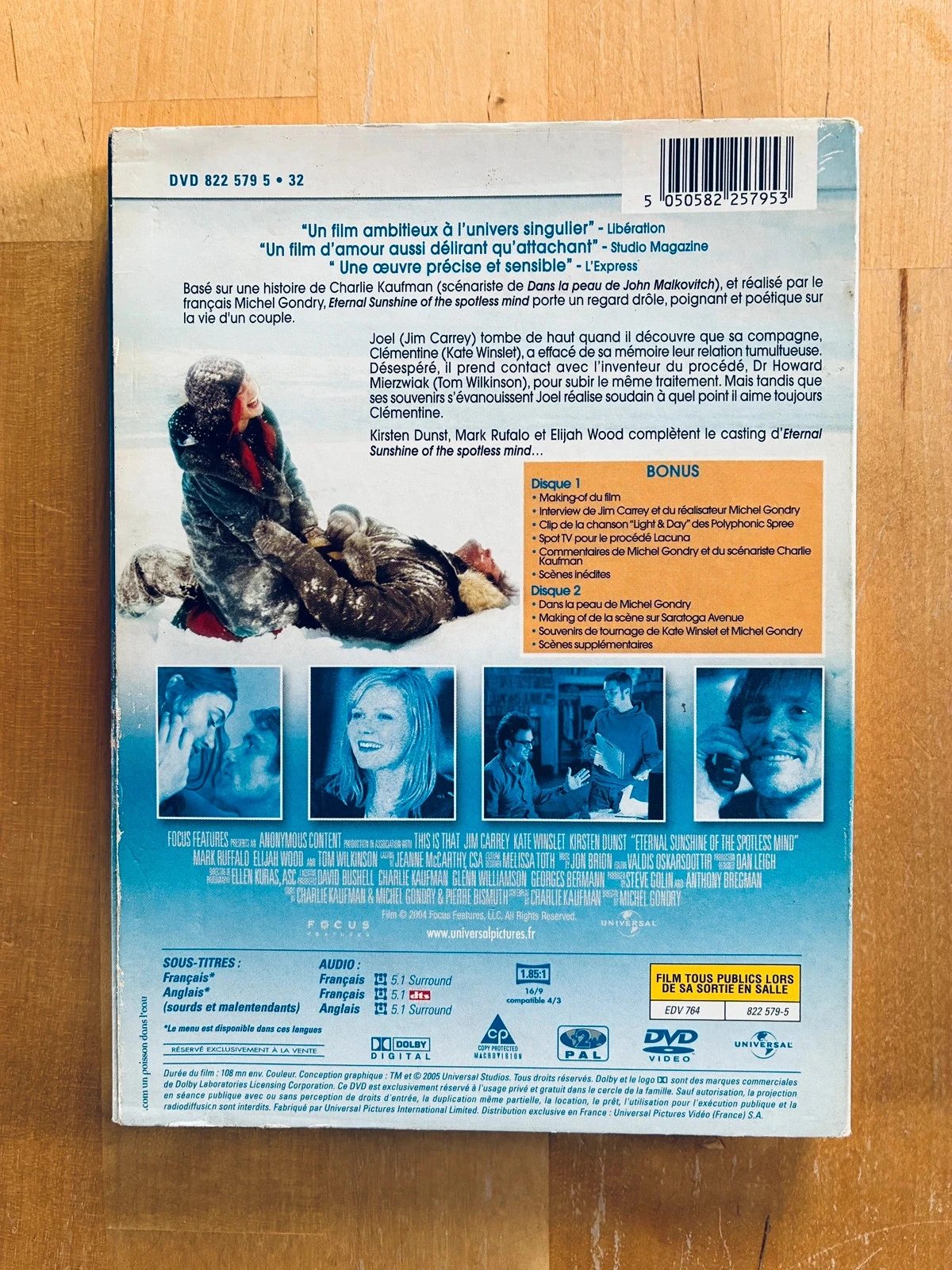 DVD Eternal Sunshine of the Spotless Mind Jim Carrey collector's editie. – photo 2